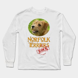 Norfolk Terriers Rock! Long Sleeve T-Shirt